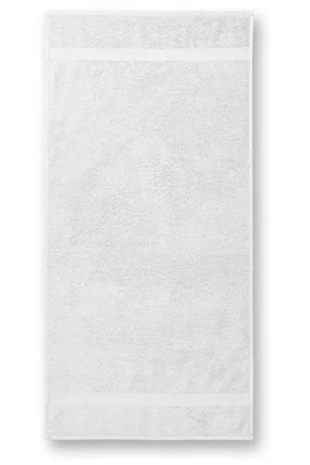 Asciugamano in cotone pesante, 70x140 cm - bianco, 70x140cm