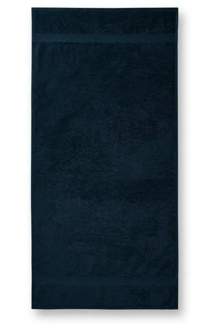 Asciugamano in cotone pesante, 70x140 cm - blu scuro, 70x140cm