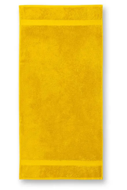 Asciugamano in cotone pesante, 70x140 cm - giallo, 70x140cm