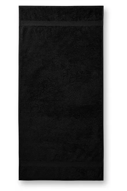 Asciugamano in cotone pesante, 70x140 cm - nero, 70x140cm