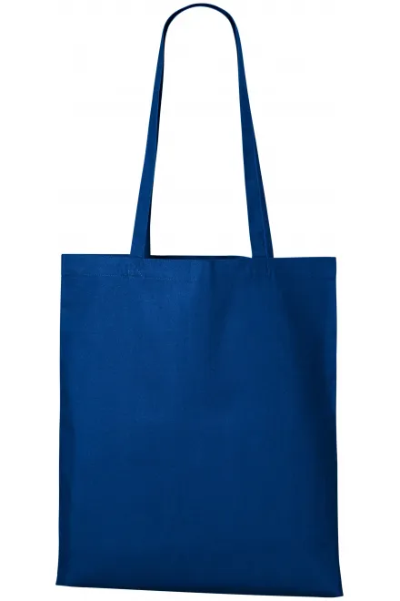 Borsa per la spesa in cotone - blu reale, uni