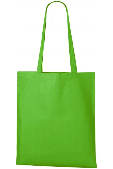 Borsa per la spesa in cotone - Mela verde, uni
