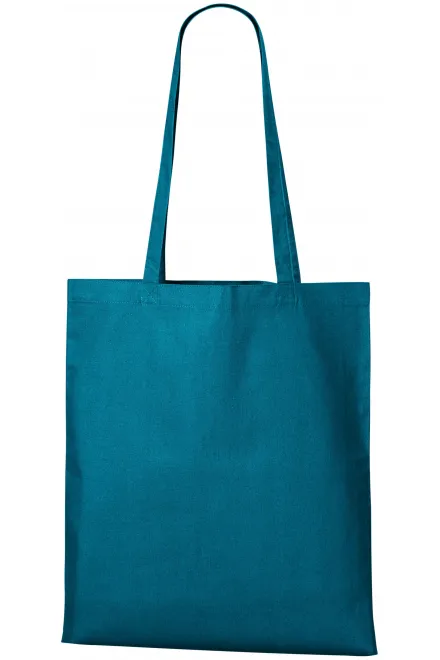 Borsa per la spesa in cotone - petrol blue, uni