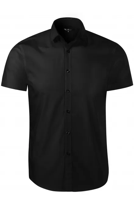 Camicia da uomo - Vestibilità slim - nero, M