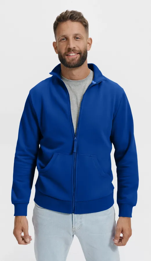 Felpa da uomo semplice senza cappuccio, blu reale Felpa da uomo semplice senza cappuccio, blu reale