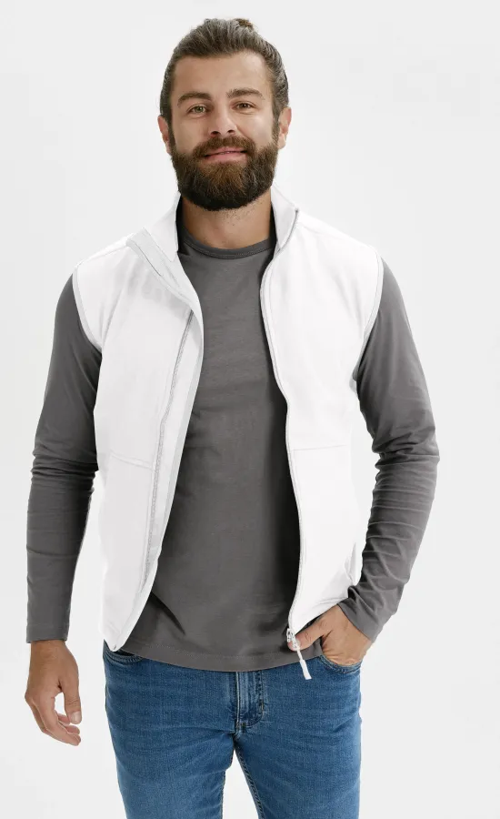 Gilet da uomo, bianco Gilet da uomo, bianco