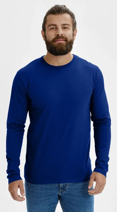 Maglietta a manica lunga da uomo, blu reale Maglietta a manica lunga da uomo, blu reale