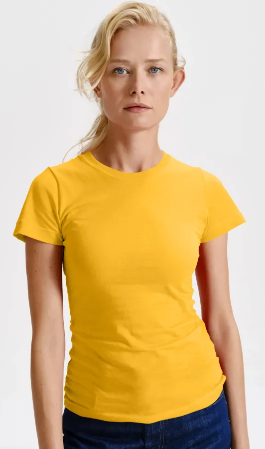 Maglietta classica da donna, giallo Maglietta classica da donna, giallo