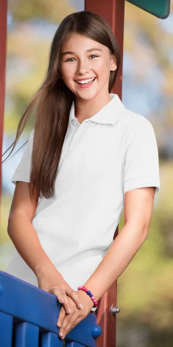 Polo per bambini, bianco Polo per bambini, bianco