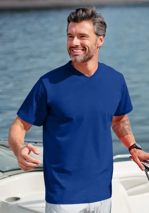 T-shirt a maniche corte, peso medio, blu reale T-shirt a maniche corte, peso medio, blu reale