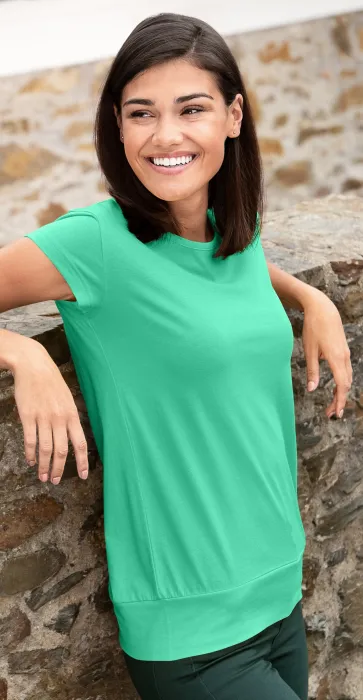 T-shirt da donna alla moda, menta