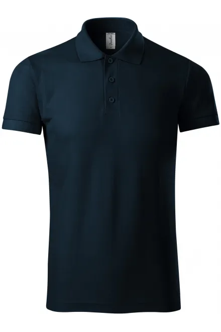 Comoda polo da uomo - blu scuro, 3XL