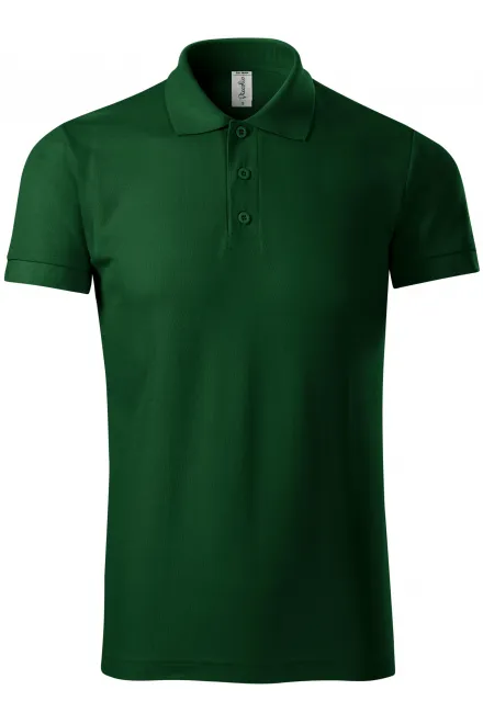 Comoda polo da uomo - verde bottiglia, 3XL