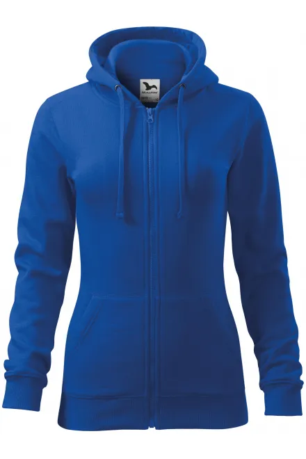 Felpa da donna con cappuccio - blu reale, M