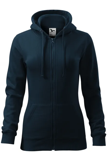 Felpa da donna con cappuccio - blu scuro, M