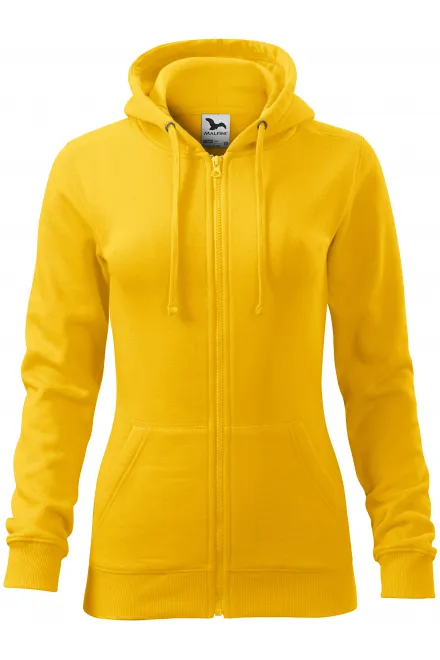Felpa da donna con cappuccio - giallo, M