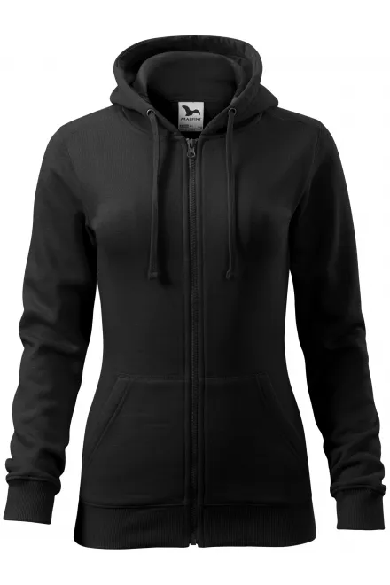 Felpa da donna con cappuccio - nero, M
