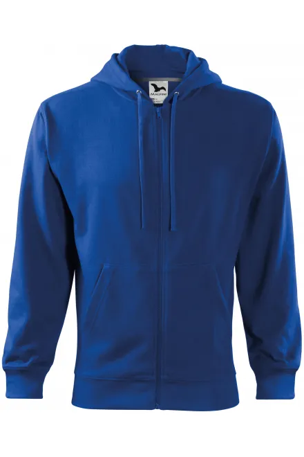 Felpa da uomo con cappuccio - blu reale, 3XL
