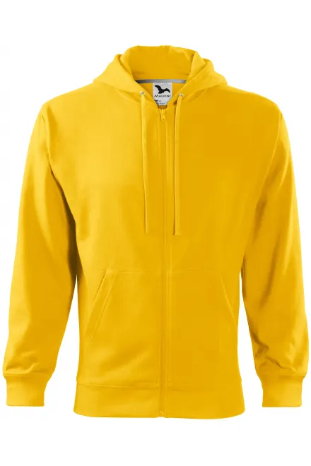 Felpa da uomo con cappuccio - giallo, 3XL