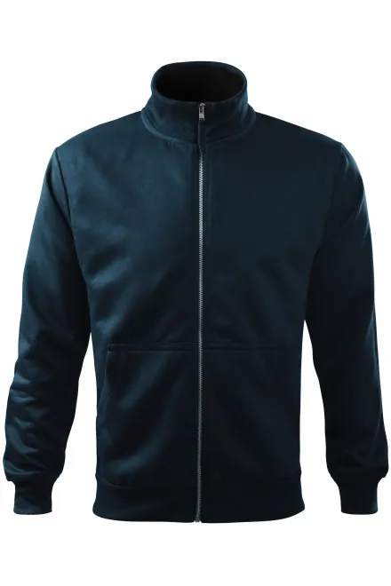 Felpa da uomo semplice senza cappuccio - blu scuro, M