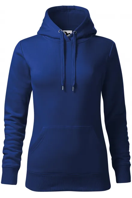 Felpa donna con cappuccio senza zip - blu reale, S