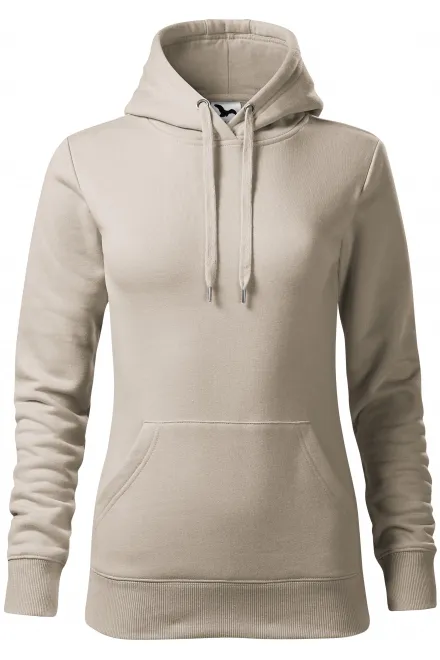 Felpa donna con cappuccio senza zip - grigio ghiaccio, S