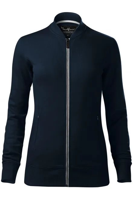 Felpa donna con tasche nascoste - blu scuro, XS