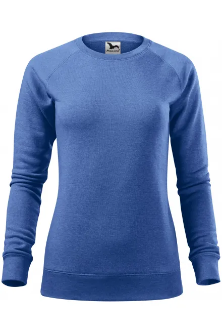 Felpa semplice da donna - marmo blu, S