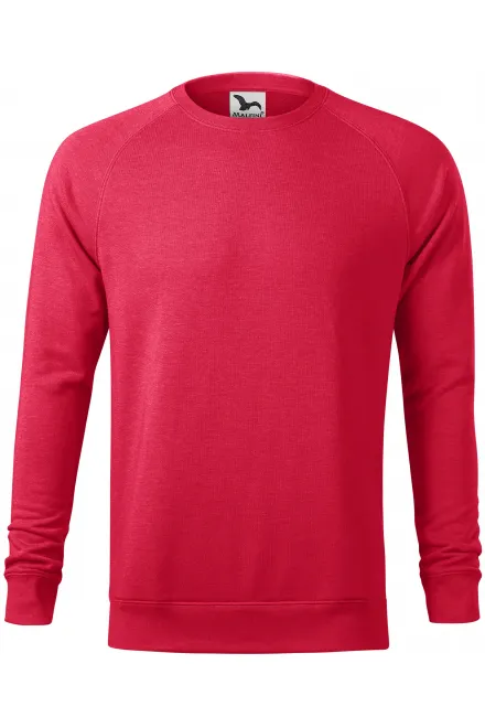 Felpa semplice da uomo - marmo rosso, 2XL