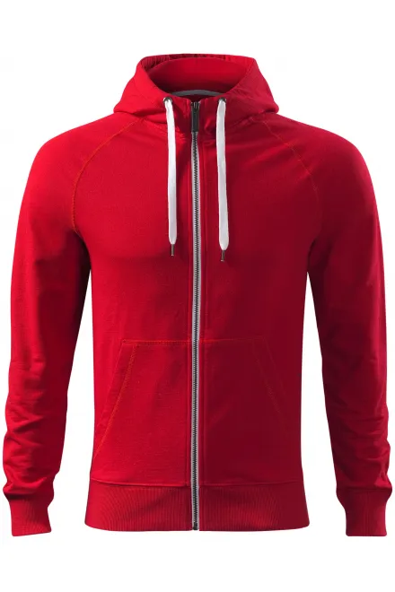 Felpa uomo a contrasto con cappuccio - formula red, S