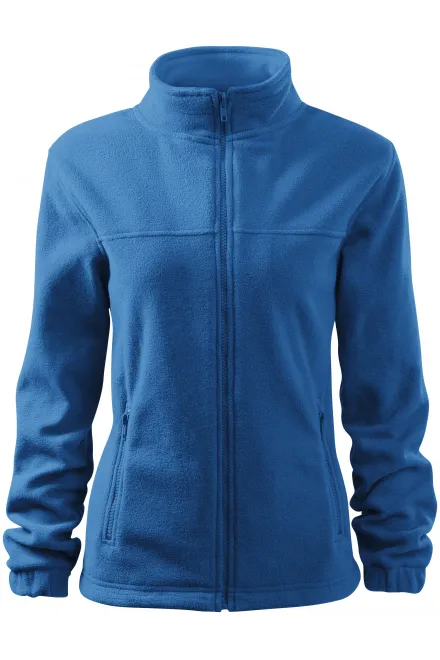 Giacca in pile da donna - azzurro, XL