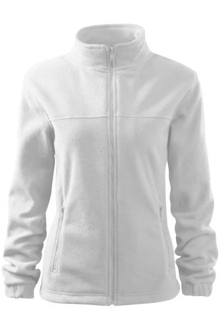 Giacca in pile da donna - bianco, XL