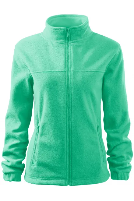 Giacca in pile da donna - menta, XL