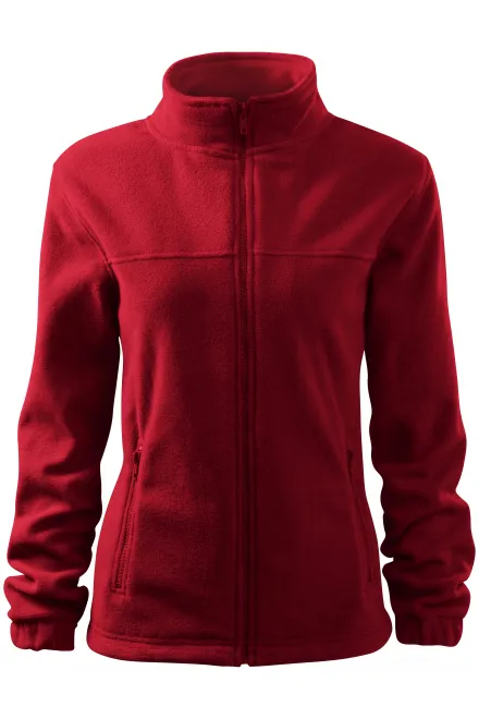 Giacca in pile da donna - rosso marlboro, XL