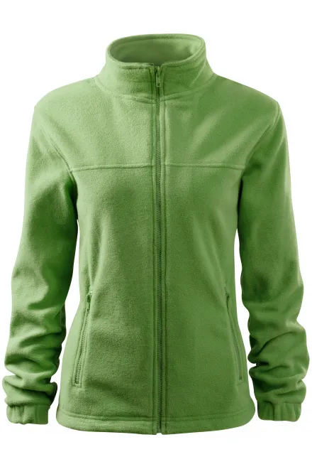 Giacca in pile da donna - verde pisello, XL