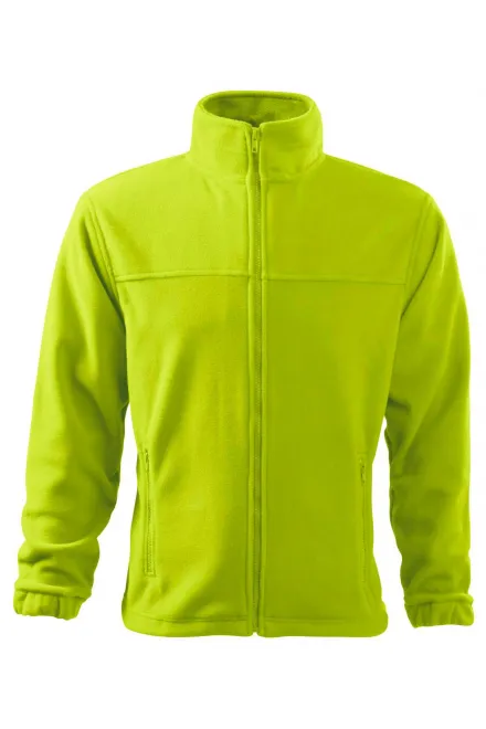 Giacca in pile da uomo - verde lime, M