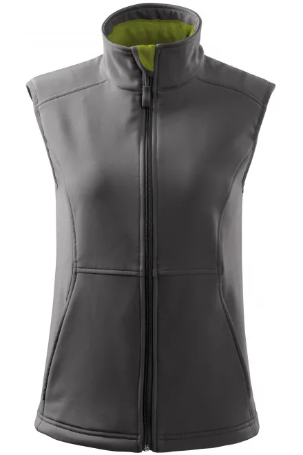 Gilet aderente da donna - grigio acciaio, S