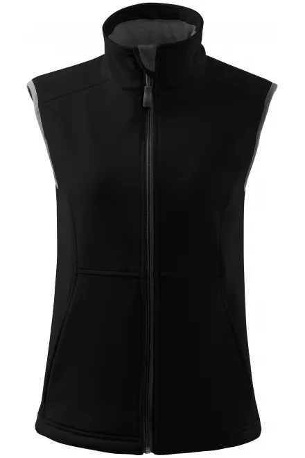 Gilet aderente da donna - nero, S
