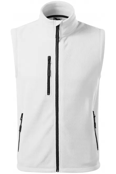 Gilet in pile a contrasto - bianco, XS
