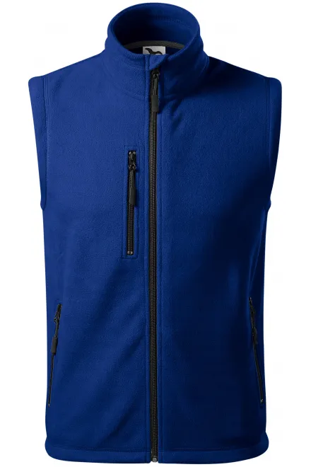 Gilet in pile a contrasto - blu reale, XS