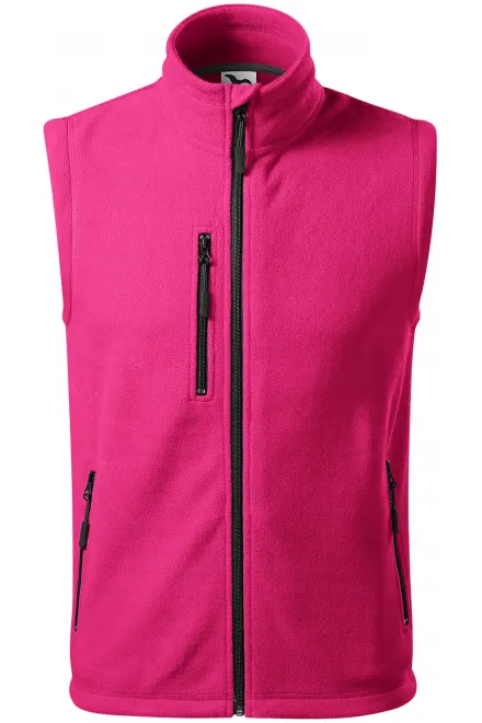 Gilet in pile a contrasto - viola, XS