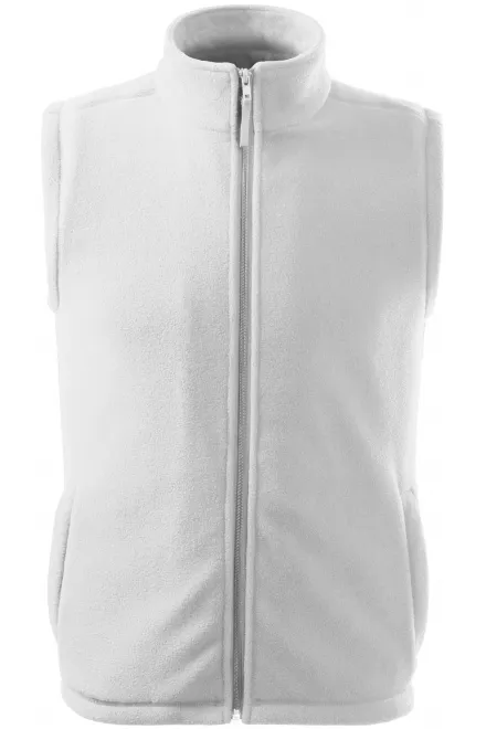Gilet in pile classico - bianco, XS