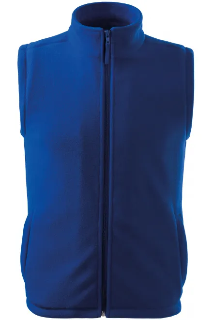Gilet in pile classico - blu reale, XS