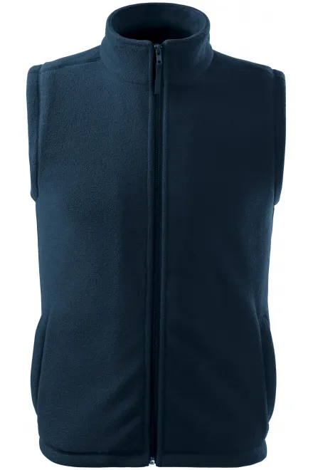 Gilet in pile classico - blu scuro, XS