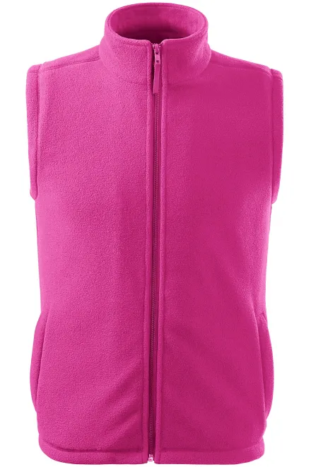 Gilet in pile classico - fuchsia red, XS