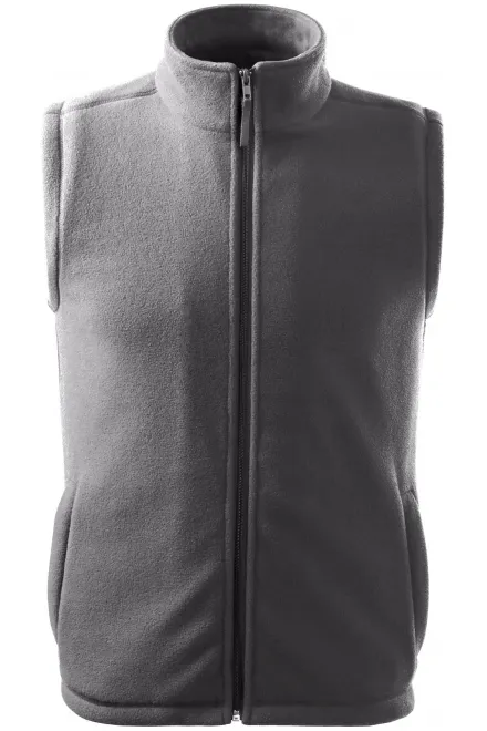 Gilet in pile classico - grigio acciaio, XS