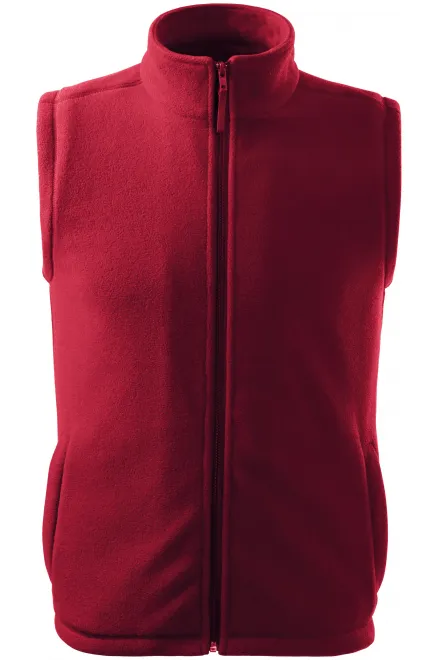 Gilet in pile classico - rosso marlboro, XS