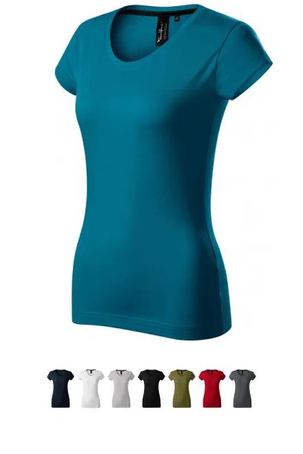 Maglietta esclusiva da donna, petrol blue