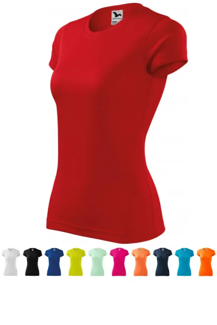 Maglietta sportiva da donna, rosso
