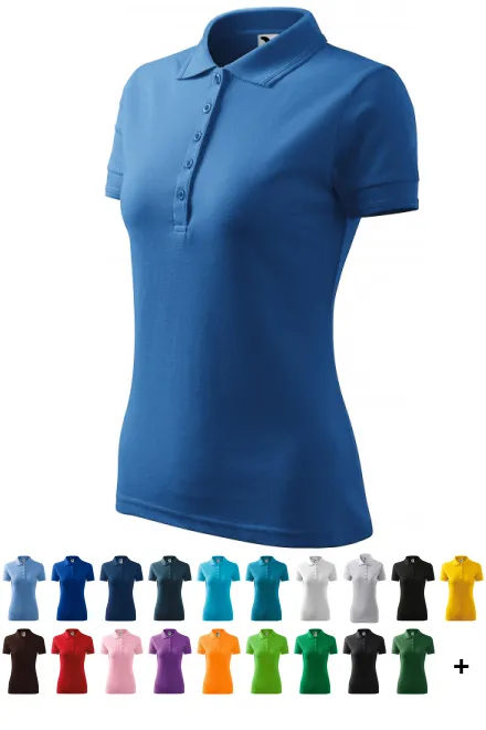 Polo elegante da donna, azzurro